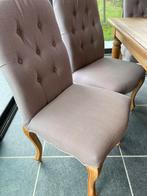 Eiken tafel en 6 stoelen, Huis en Inrichting, Ophalen, Gebruikt, 100 tot 150 cm, Eikenhout