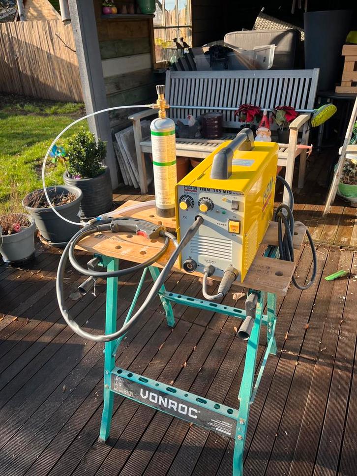 Hbm mig lasapparaat, Doe-het-zelf en Bouw, Gereedschap | Lasapparaten, Zo goed als nieuw, Inverter, Ophalen