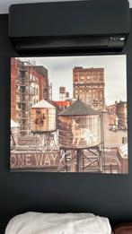 Lithografie op houten lijst 90/90 cm Maison du Monde, Antiek en Kunst, Ophalen