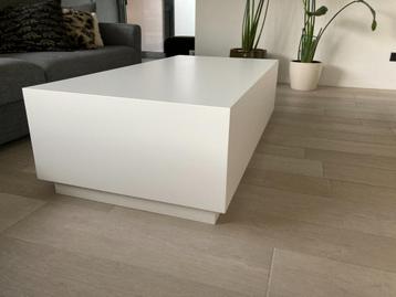 Maatgemaakte (salon)tafel - volledig in MDF - mat wit beschikbaar voor biedingen
