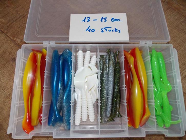 Box grotere zeebaars shads, Watersport en Boten, Hengelsport | Zeevissen, Nieuw, Complete set, Ophalen of Verzenden