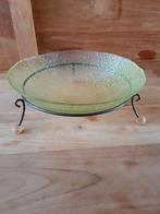Prachtige vintage schaal met metalen houder, Huis en Inrichting, Woonaccessoires | Etagères, Ophalen of Verzenden, Zo goed als nieuw