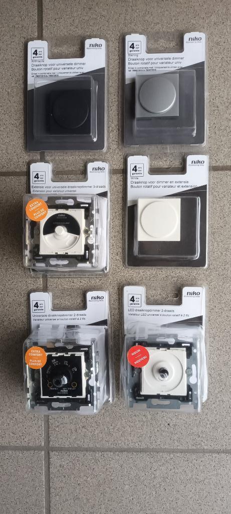 NIKO EXTENSIE VOOR UNIVERSELE DRAAIKNOPDIMMER, Doe-het-zelf en Bouw, Elektriciteit en Kabels, Nieuw, Ophalen of Verzenden