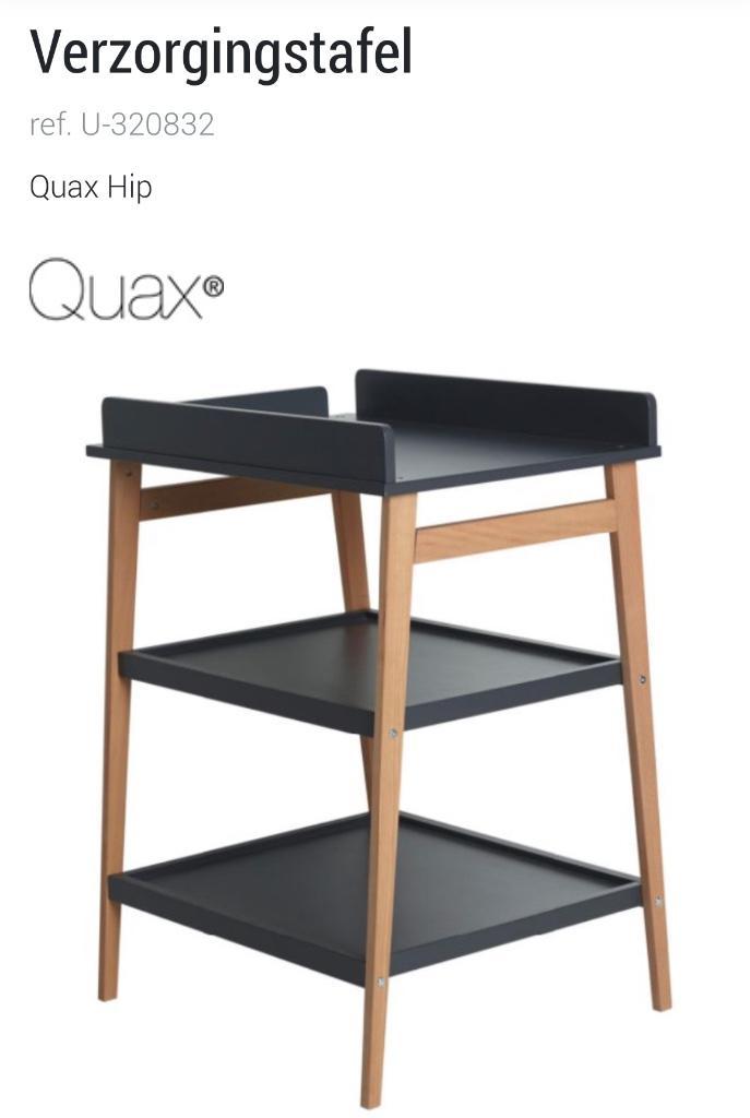 Quax Hip verzorgingstafel/luiertafel Moonshadow/naturel, Kinderen en Baby's, Kinderkamer | Commodes en Kasten, Gebruikt, Commode
