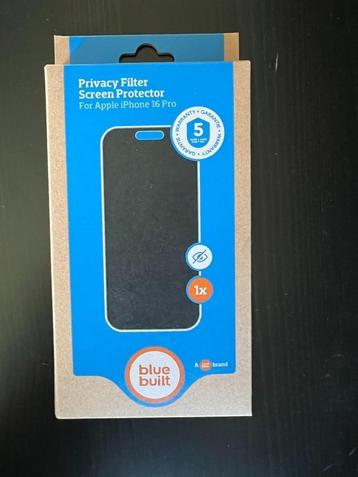 Bleu built privacy screen protector Iphone 16 Pro beschikbaar voor biedingen
