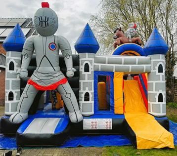 Te huur! Stoer springkasteel ridder. Weekendprijs!, Enlèvement ou Envoi, Utilisé