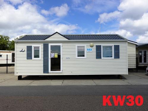 Keurig chalet met middenkamer 2 slaapkamers te koop, Caravans en Kamperen, Stacaravans, tot en met 4, Ophalen