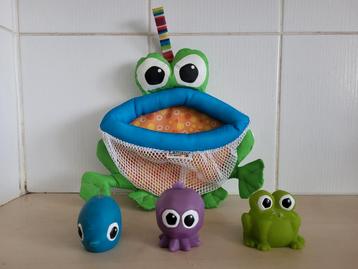 Lamaze opbergnet met 3 kleine figuren, Zo goed als nieuw