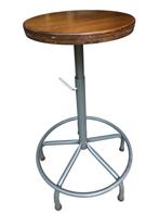 hoge stoel voor tekentafel, verstelbaar en draaibaar, Ophalen, Gebruikt, Bruin, Bureaukruk