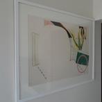 Roger Raveel, karretje en een abstractie, Ophalen of Verzenden