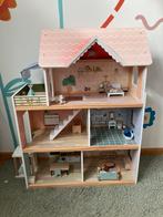Poppenhuis met meubeltjes, Ophalen, Gebruikt, Poppenhuis
