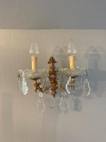 Petits lustres (série de 2), Enlèvement, Comme neuf, Verre, Antiek