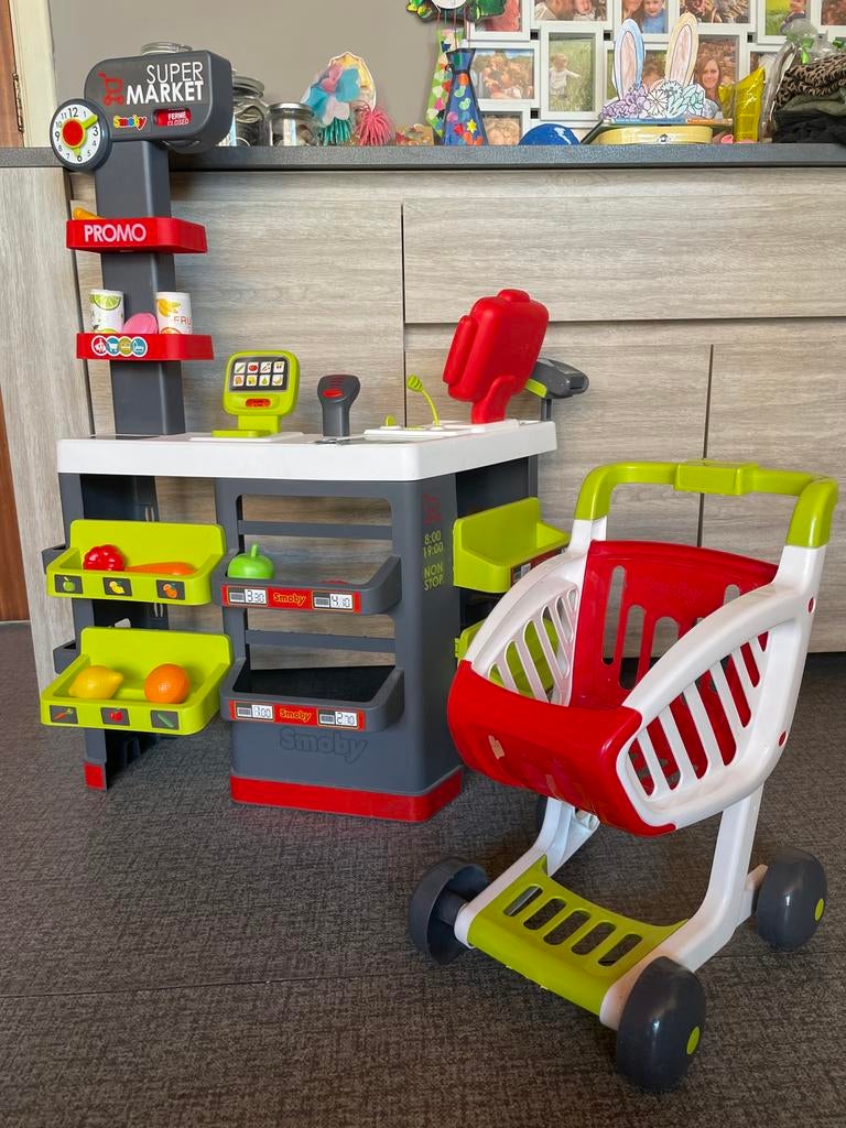 Magasin de jouets Smoby avec panier, Enlèvement, Comme neuf