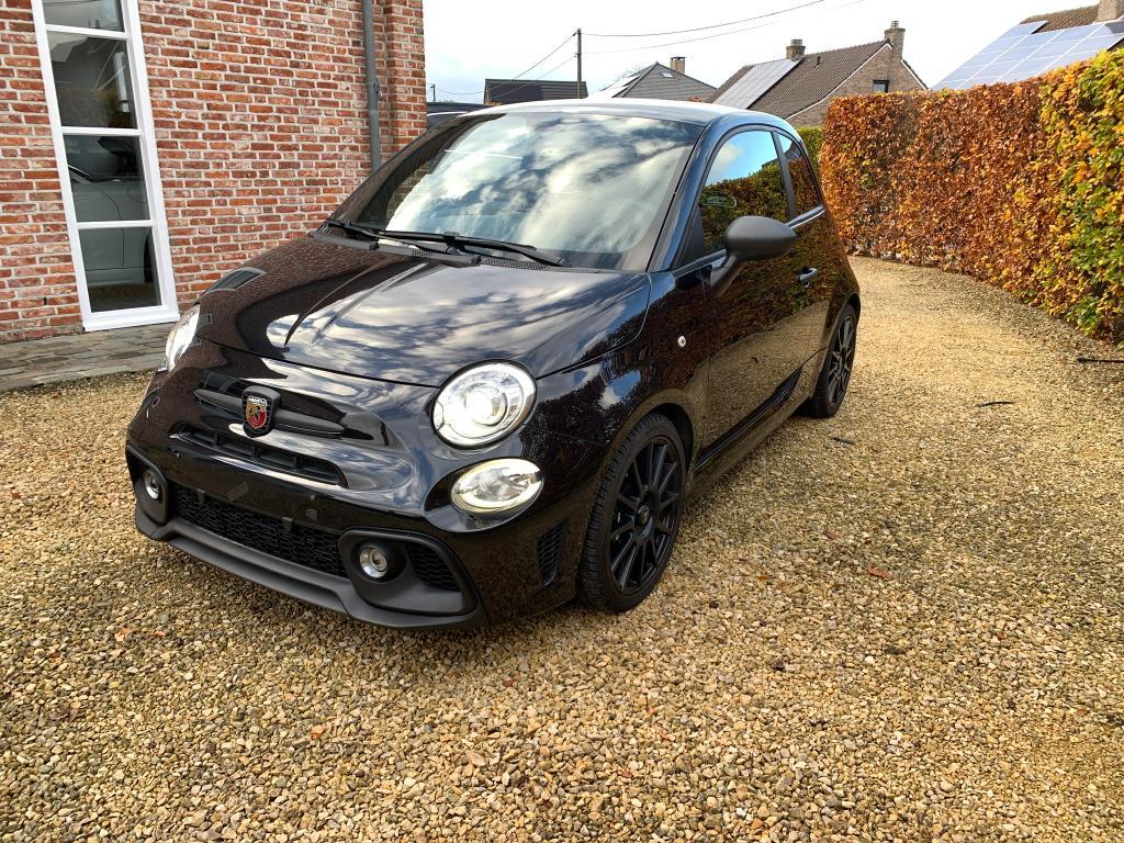 Abarth 595 1.4 Competizione 180 PK, Auto's, Abarth, Particulier, Te koop, Isofix, Benzine, Euro 6, Automaat, Zwart, Zwart, Leder