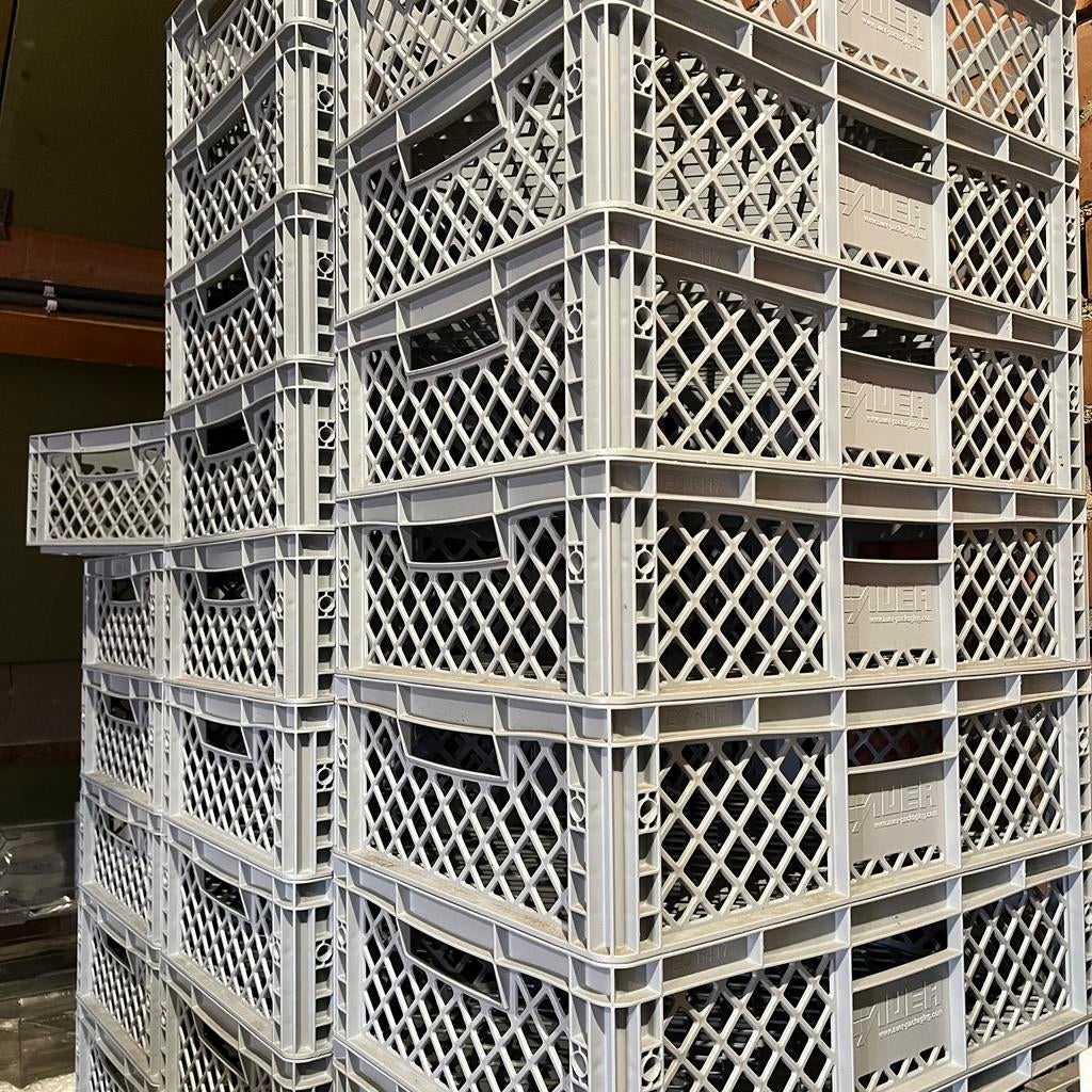 Plastic bak stapelbaar, Bricolage & Construction, Casiers & Boîtes, Enlèvement, Comme neuf