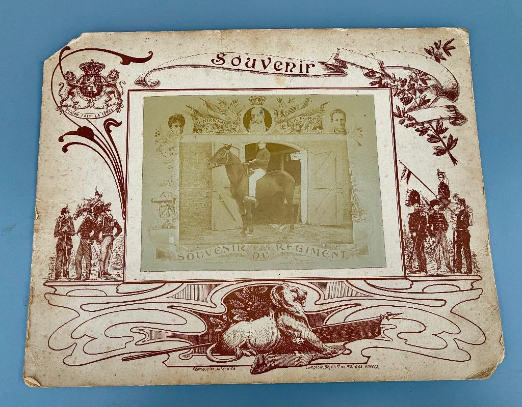 Armée belge, Souvenir du service militaire, XIXe siècle., Livres, Envoi