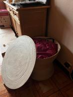 Table basse thaillandaise blanche, Moins de 50 cm, Rond, Enlèvement, Utilisé