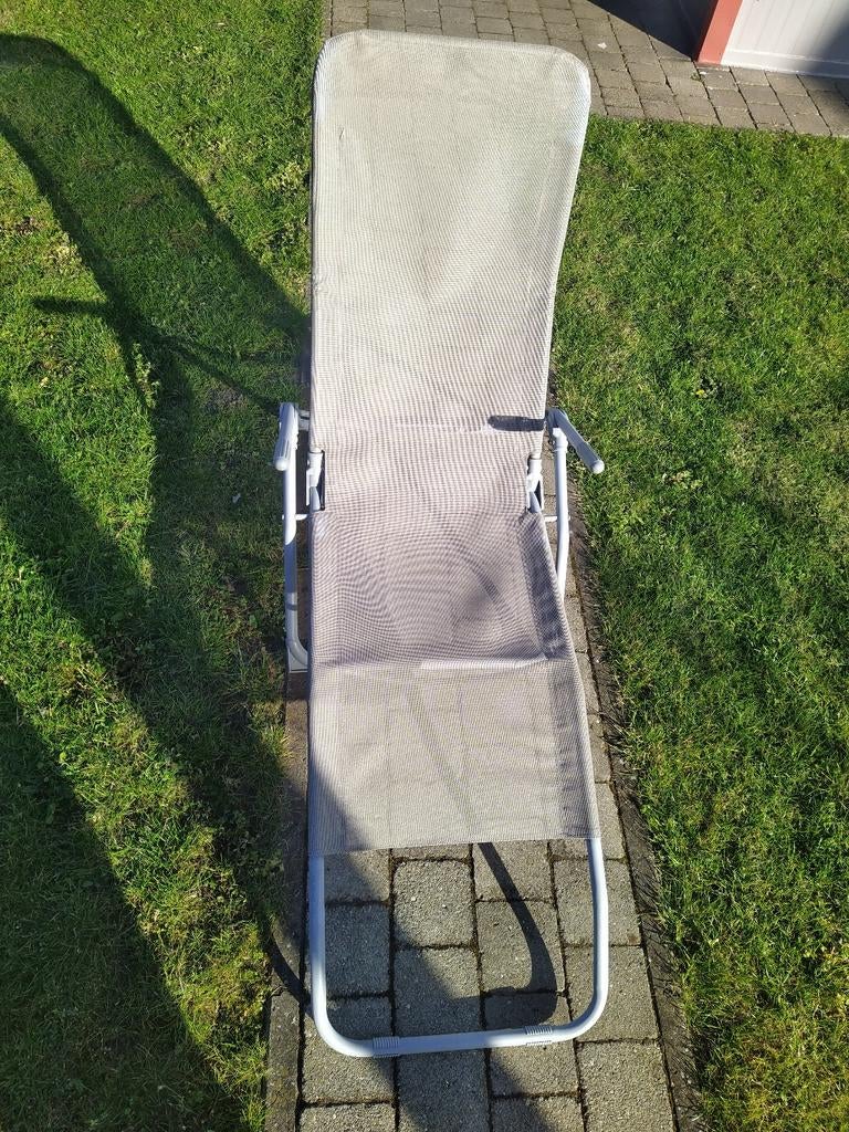 2 ligstoelen, Jardin & Terrasse, Chaises longues, Enlèvement, Métal