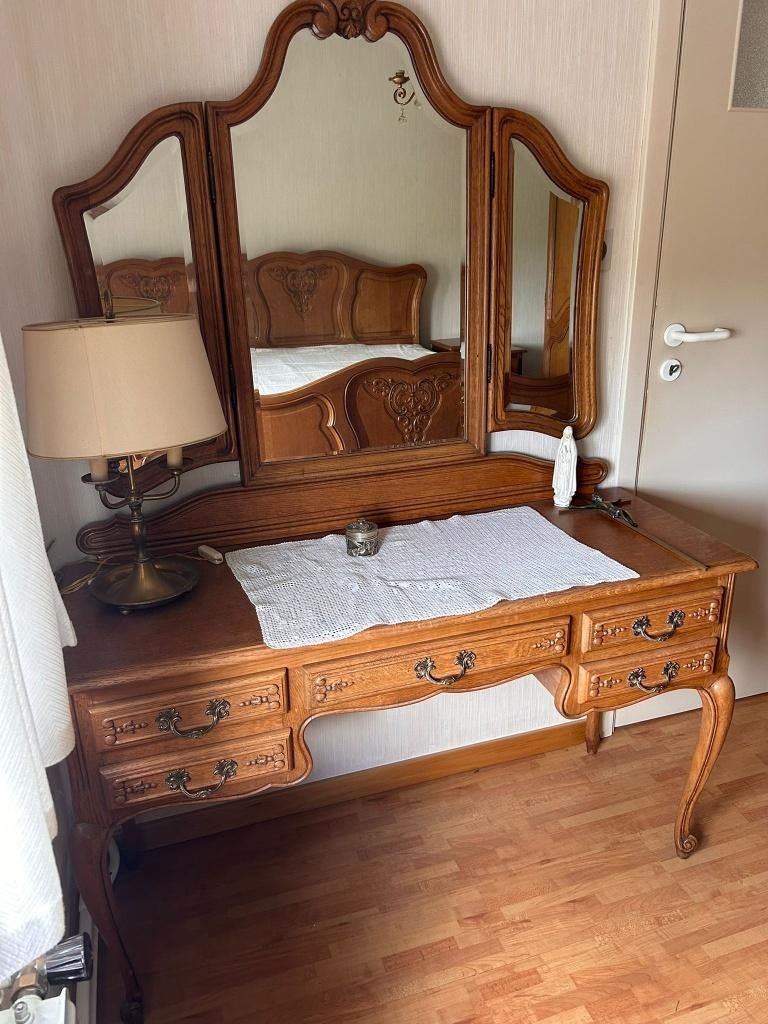 Table de maquillage/coiffeuse de style Louis XV (120 cm), Enlèvement