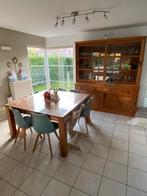 Buffet et table carrée en Teck (sans les chaises), Enlèvement, Utilisé, Teck, Avec tablette(s)