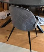 Nieuwe stoelen in velvet grijs (6 stuks), Huis en Inrichting, Stoelen, Ophalen, Zo goed als nieuw, Grijs