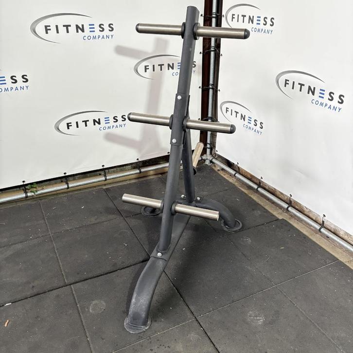 Lifemaxx - LMX1030.50W - Weightplate Rack 50mm - Zwart, Sport en Fitness, Fitnessmaterialen, Gebruikt, Overige typen, Armen, Benen