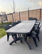 Volledig tuinset, Tuin en Terras, Ophalen, Kunststof, Gebruikt, 6 zitplaatsen