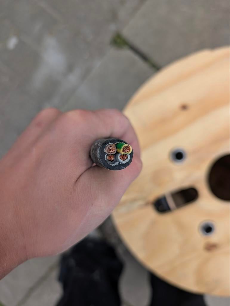 Elektriciteitskabel 4G6 - 15 meter - grondkabel, Bricolage & Construction, Électricité & Câbles, Enlèvement