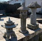 3 Japanse stenen tuinlantaarns / vijverdecoratie, Enlèvement, Utilisé