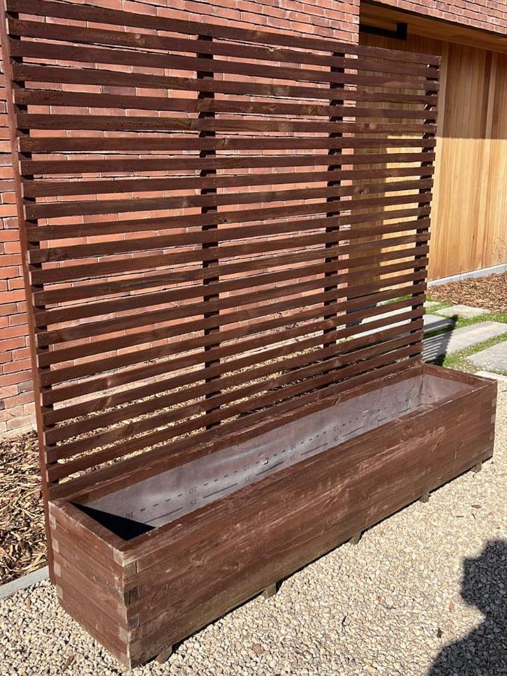 Grande jardinière en bois 180x40x36 (176) cm!, Jardin & Terrasse, Bacs à fleurs & Jardinières, Neuf, Bois, Balcon, Jardin, 60 cm ou plus