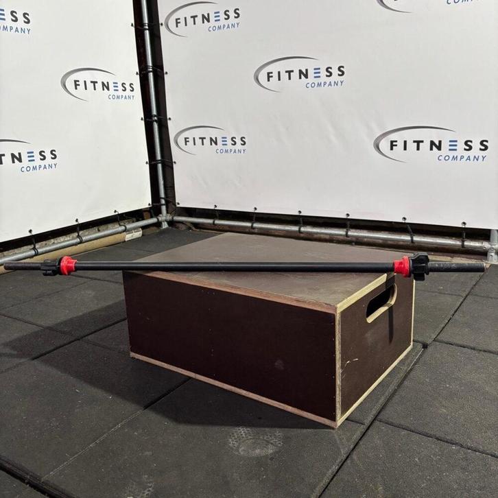 Halterstang, Sport en Fitness, Fitnessmaterialen, Gebruikt, Halterschijven, Armen, Benen, Borst, Buik, Rug, Ophalen of Verzenden