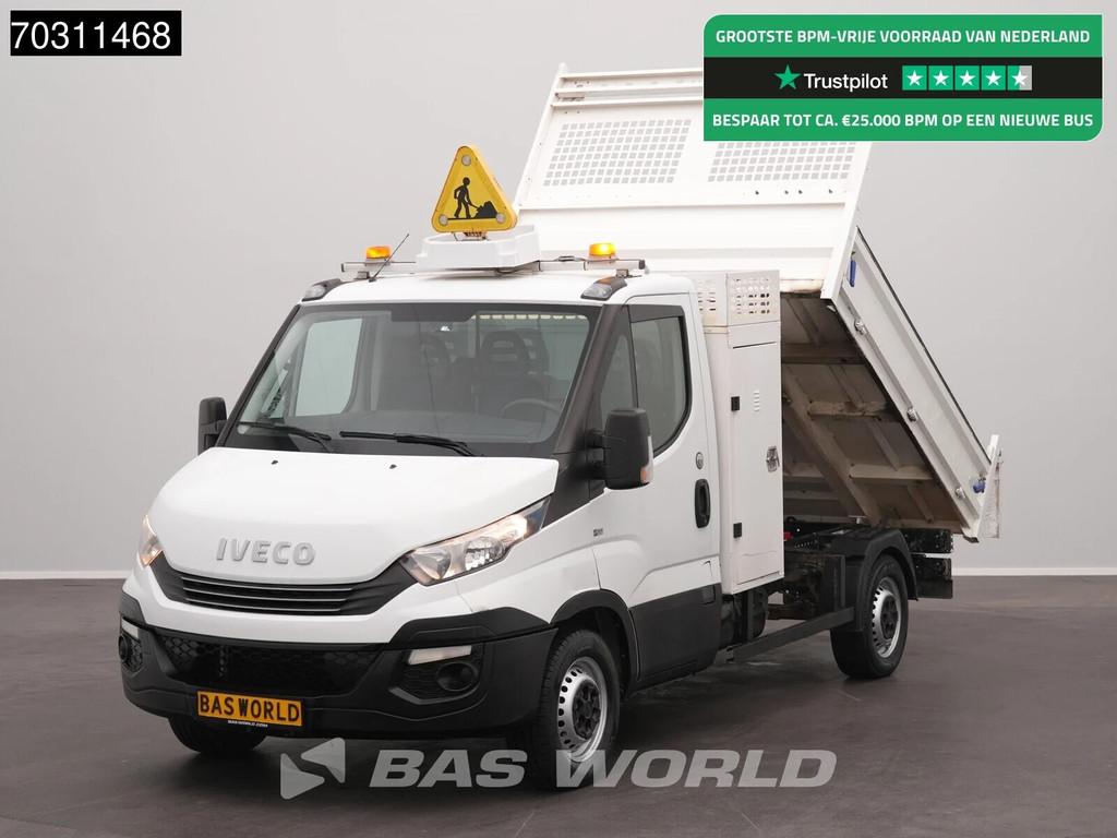 Iveco Daily 35S14 Automaat Kipper met Kist 3.5t trekhaak Air, Auto's, Bestelwagens en Lichte vracht, Bedrijf, Te koop, Achteruitrijcamera