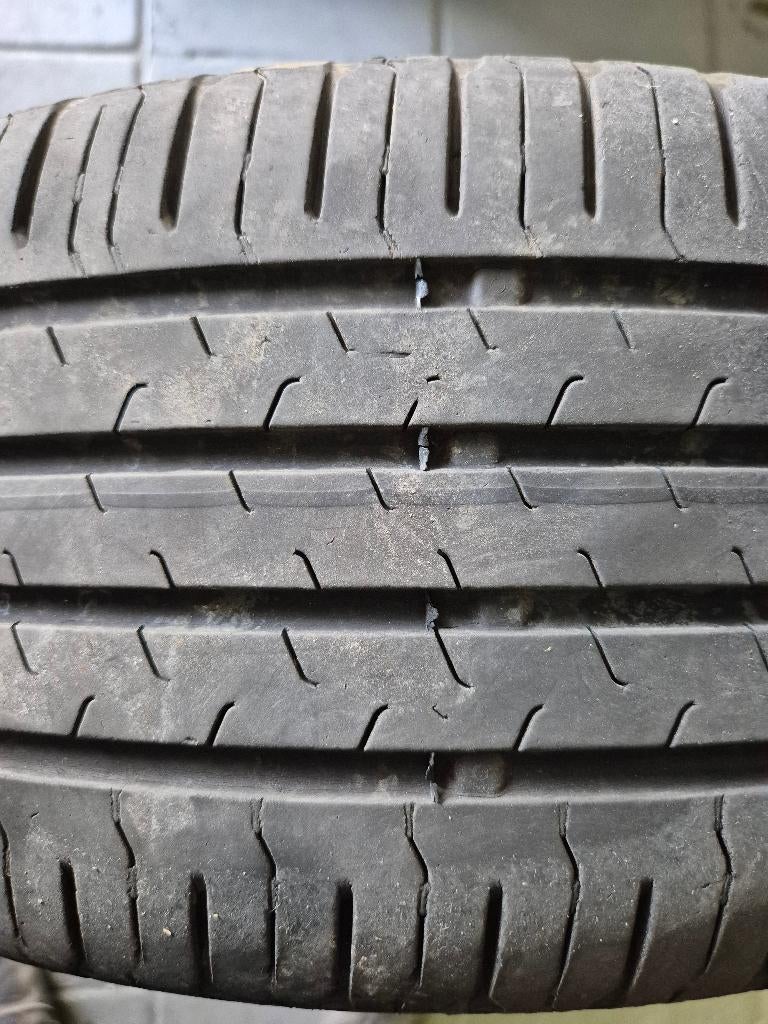 4 pneus 205/55/16 sur 4 jantes taules 5*110 Alésage 65,1, Ophalen, 16 inch, Banden en Velgen, 205 mm