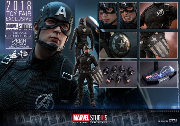 Hot Toys Marvel Captain America Concept Art Version MMS488, Verzamelen, Speelgoed, Nieuw, Verzenden