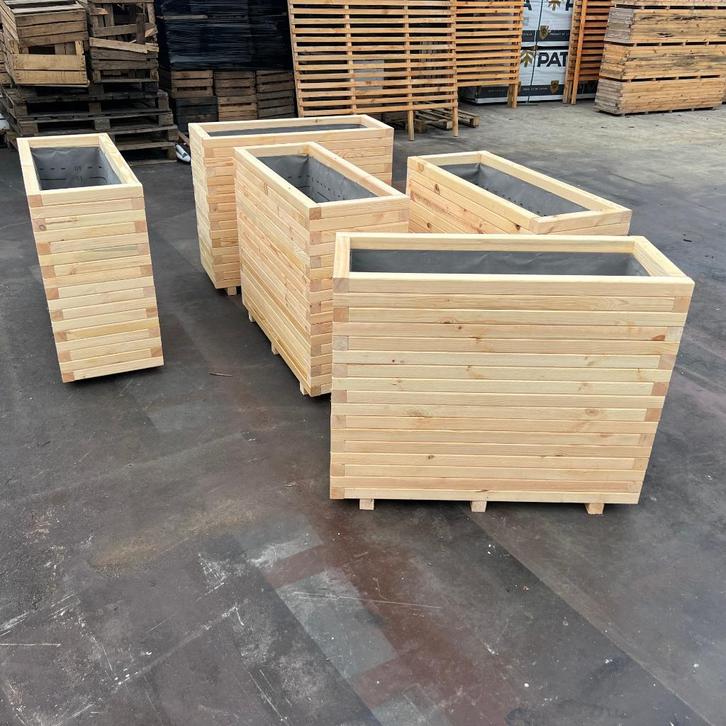Grande jardinière en bois 100 x 40 x 72 pour votre jardin !, Jardin & Terrasse, Bacs à fleurs & Jardinières, Neuf, Bois, Balcon