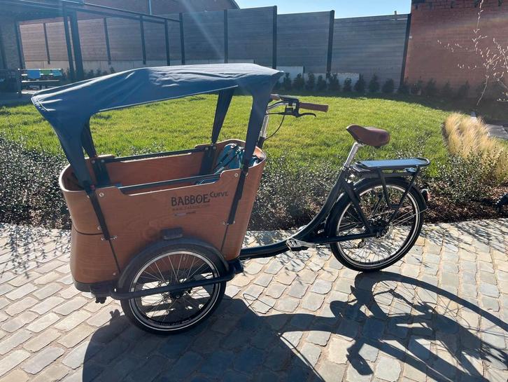 Bakfiets Babboe Curved, Fietsen en Brommers, Fietsen | Bakfietsen, Zo goed als nieuw, Overige merken, 4 kinderen of meer, Elektrisch