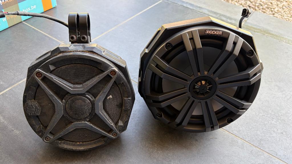 Enceintes SSV Works + Kicker 6.5” – pods UTV / SSV, Motoren, Quads en Trikes