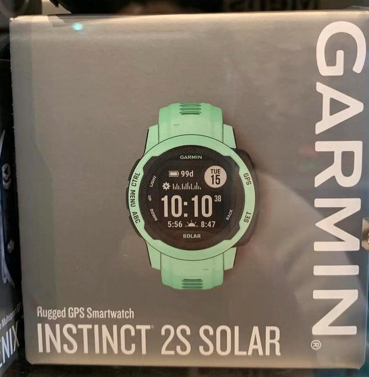 Montre garmin instinct 2s Solar, Bijoux, Sacs & Beauté, Montres de sport, Comme neuf, Vert, État, Enlèvement
