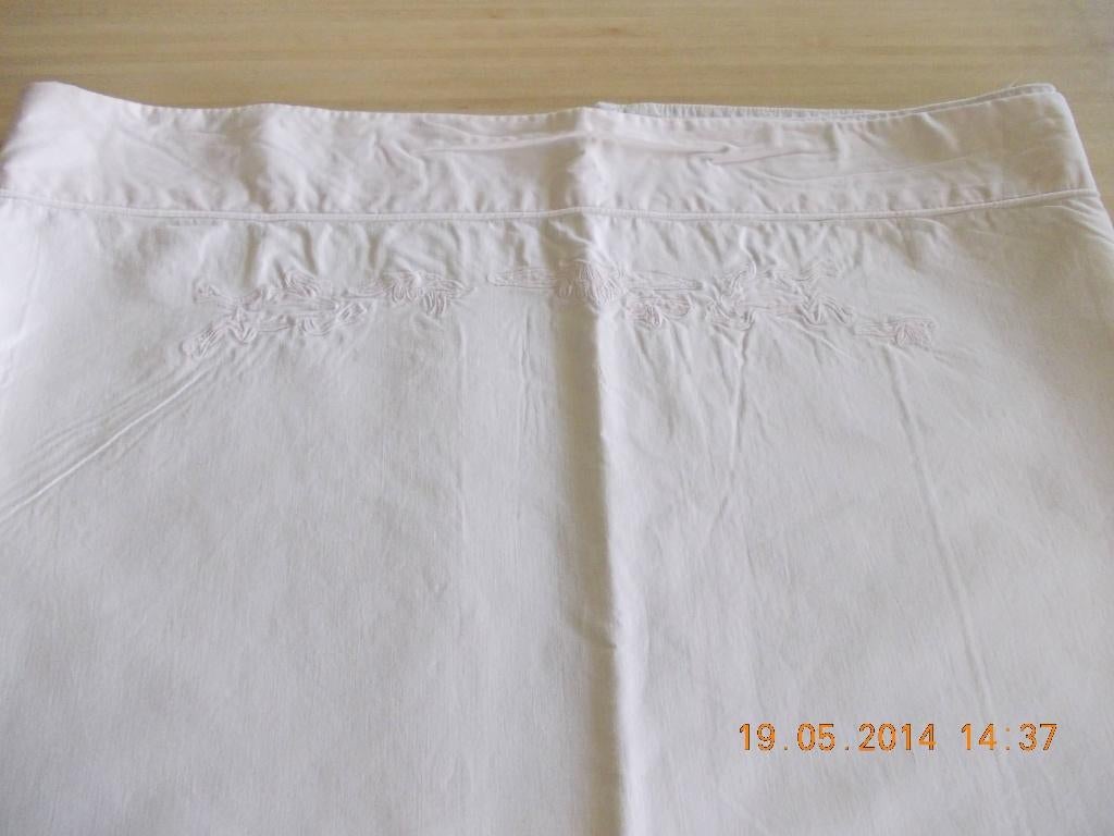 Lakentje + Hoeslakentje voor Kinderbedje.  2x., Ophalen of Verzenden, Gebruikt, 100 cm of meer, Overige typen