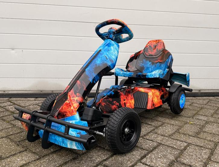 Elektrische skelter met vlammenprint Go kart, Enfants & Bébés, Jouets | Extérieur | Véhicules à batterie, Neuf, Enlèvement ou Envoi