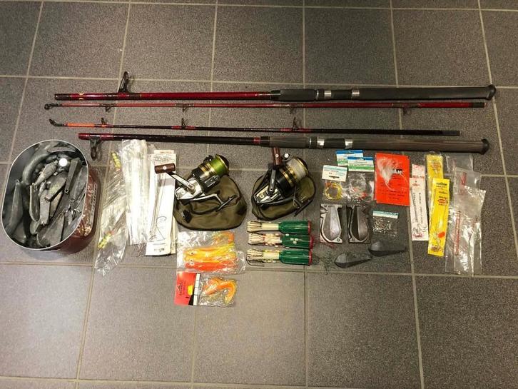 Visgerief voor op zee., Sports nautiques & Bateaux, Pêche à la ligne | Général, Utilisé, Canne à lancer, Enlèvement