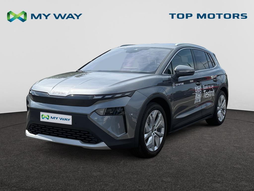 Skoda Elroq *DIRECTIEWAGEN*82kWh 286pk*CORPORATE*MATRIX*20"H, Auto's, Skoda, Automaat, Elektrisch, SUV of Terreinwagen, Zilver of Grijs