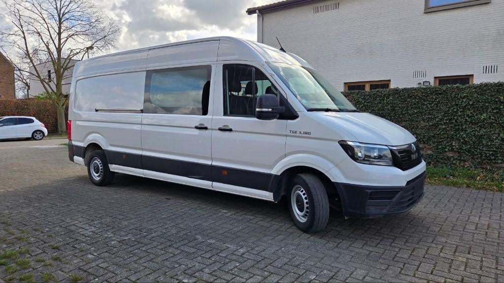 MAN TGE van 2020, dubbele cab, automaat, Auto's, Overige Auto's, Euro 6, Wit, Bedrijf, Diesel