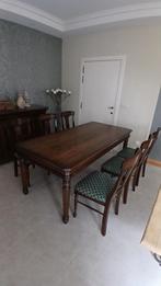 Tafel en stoelen, Ophalen, Eikenhout, 50 tot 100 cm, Zo goed als nieuw