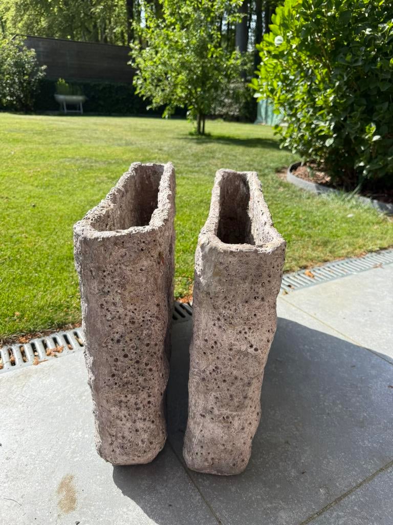 Bloembakken, Tuin en Terras, Ophalen, Steen, Gebruikt, Minder dan 60 cm