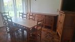 Ensemble salle à manger en chêne, Enlèvement, Utilisé, 6 à 8 chaises