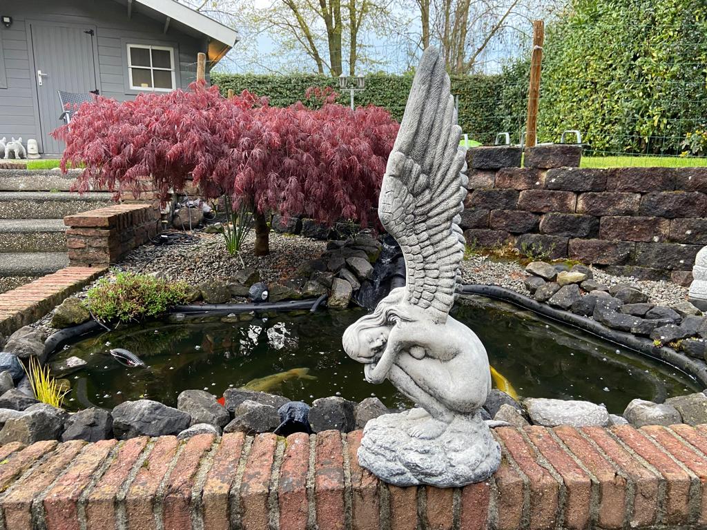 Ange aux ailes levées, Enlèvement, Neuf, Béton, Ange