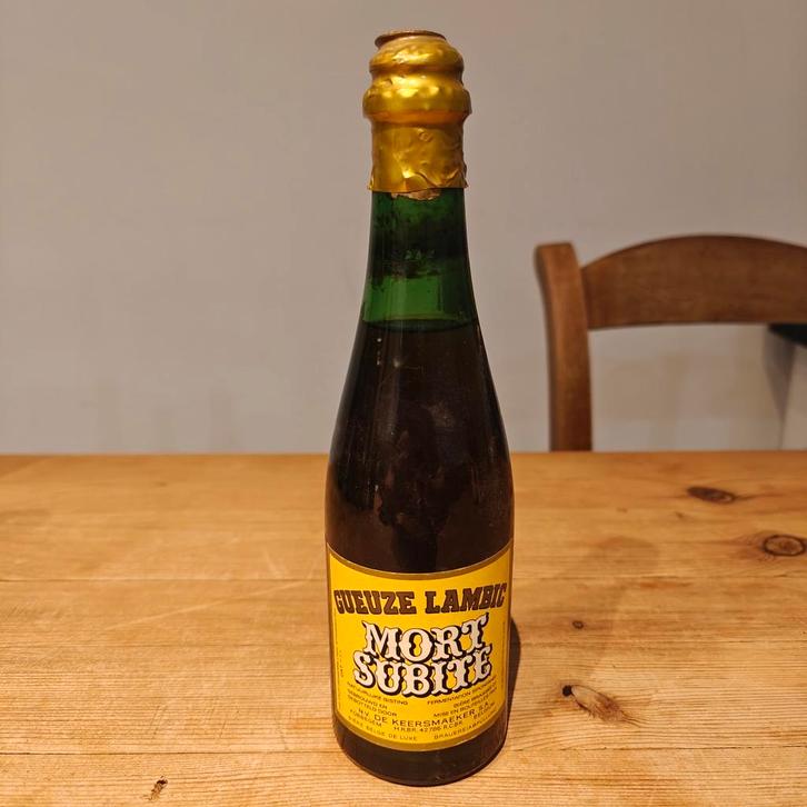 Gueuze Mort Subite vol, Verzamelen, Biermerken, Ophalen of Verzenden