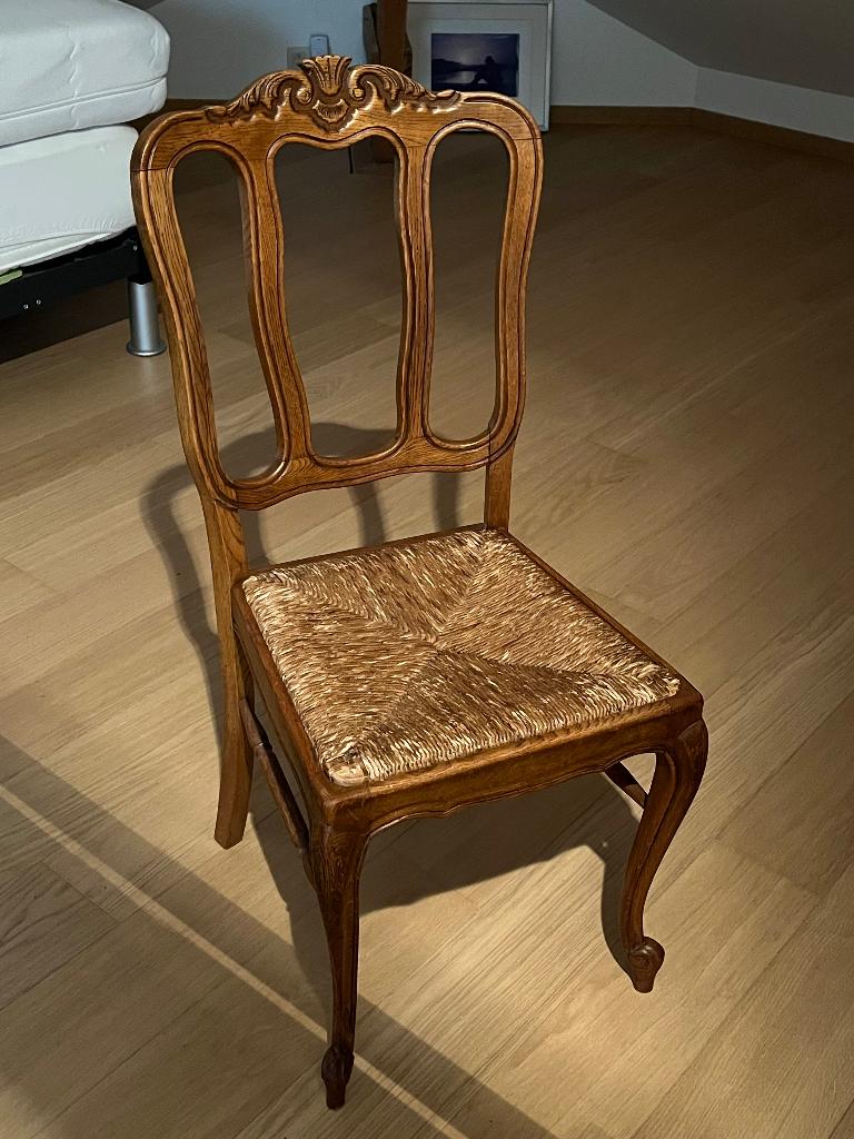 Antieke stoel 1918 Lodewijk xv stijl twee stoelen, Antiquités & Art, Antiquités | Livres & Manuscrits, Enlèvement