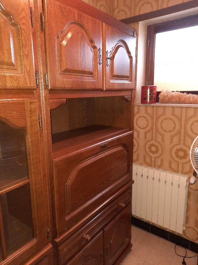 3 eikenhouten meubelen, Huis en Inrichting, Kasten | Dressoirs, Zo goed als nieuw, 50 tot 100 cm, 25 tot 50 cm, Met lade(s), Met deur(en)